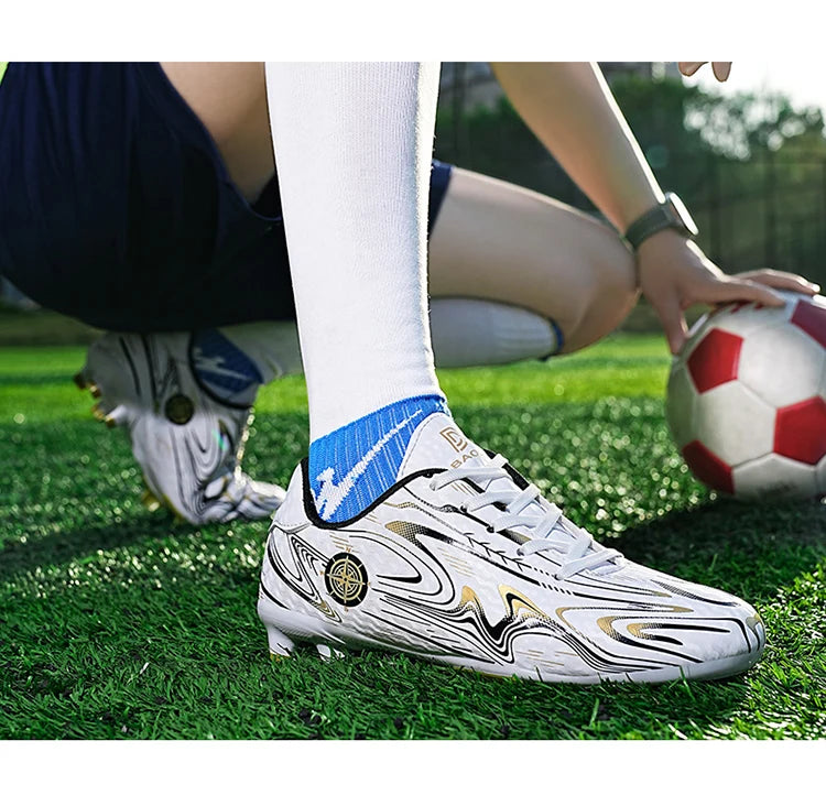 Men's & Women's Soccer Shoes – Waterproof Football Boots with Rubber Cleats