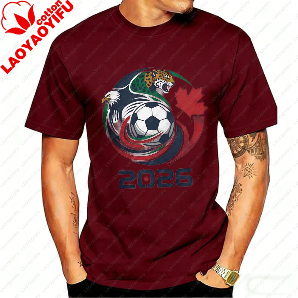 2026 World Cup Host Nations Tee – USA, Canada & Mexico Graphic Shirt