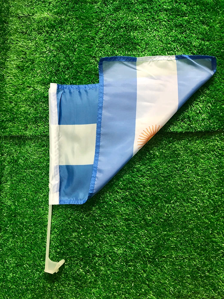 Argentina Car Flag - 30x45cm Window Banner with Pole