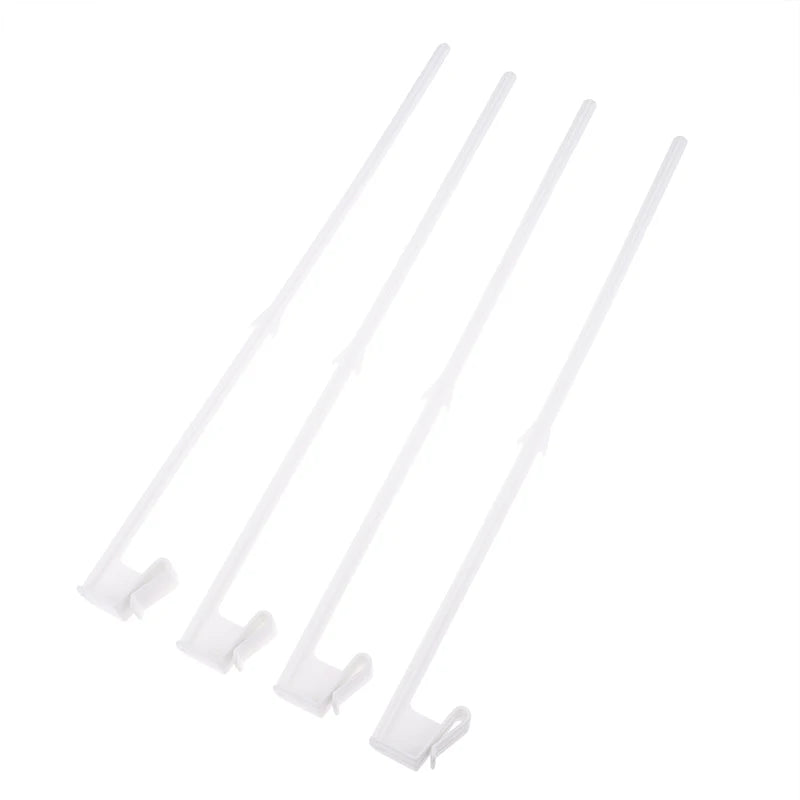 Car Window Flag Holders - 10-Pack Clip-On Flagpole Mounts
