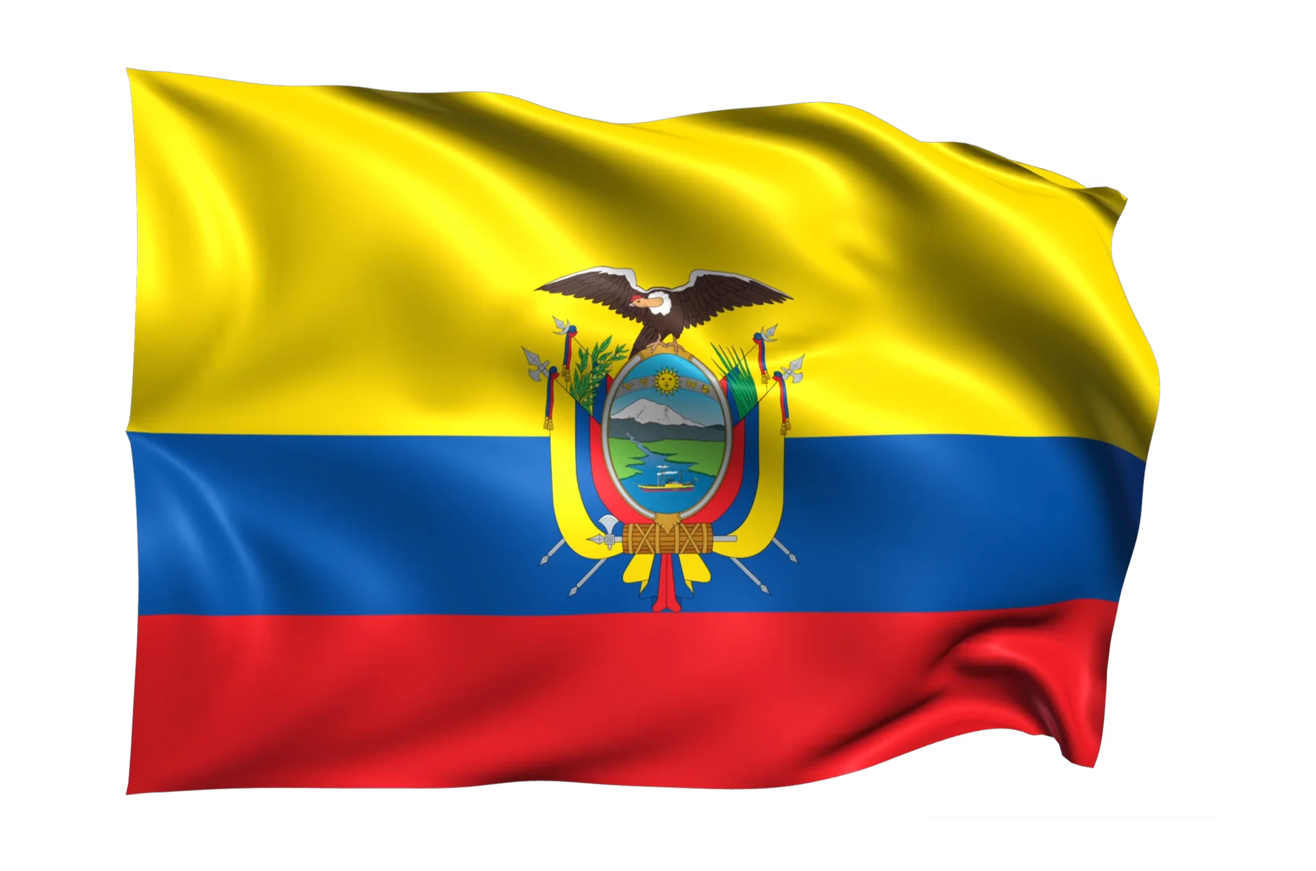 Ecuador Flag Banner - Premium Polyester 3x5ft (90x150cm)