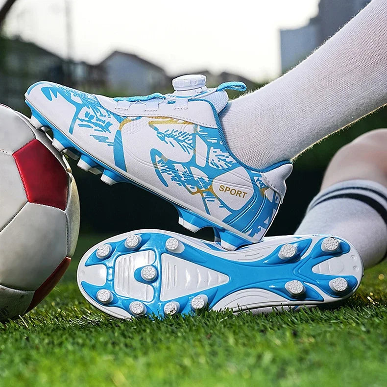 Kids Soccer Shoes – FG/TF Football Boots for Boys (Sizes 31–38)