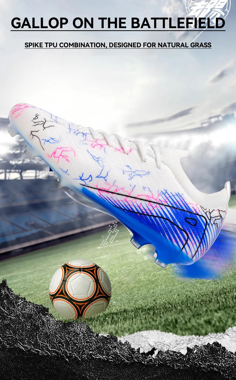 New Men's Soccer Shoes Top Quality Wholesale Cleats Football Boots Training Non-Slip Sneakers FG Drop Shipping Unisex Adult