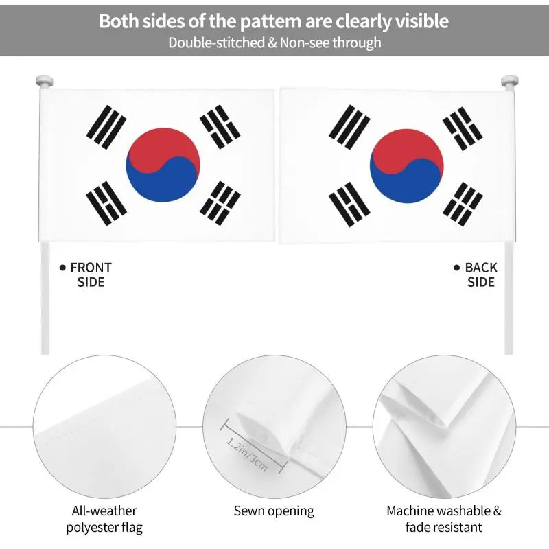 South Korea Car Flag 30x45cm | Taegukgi Window Flag