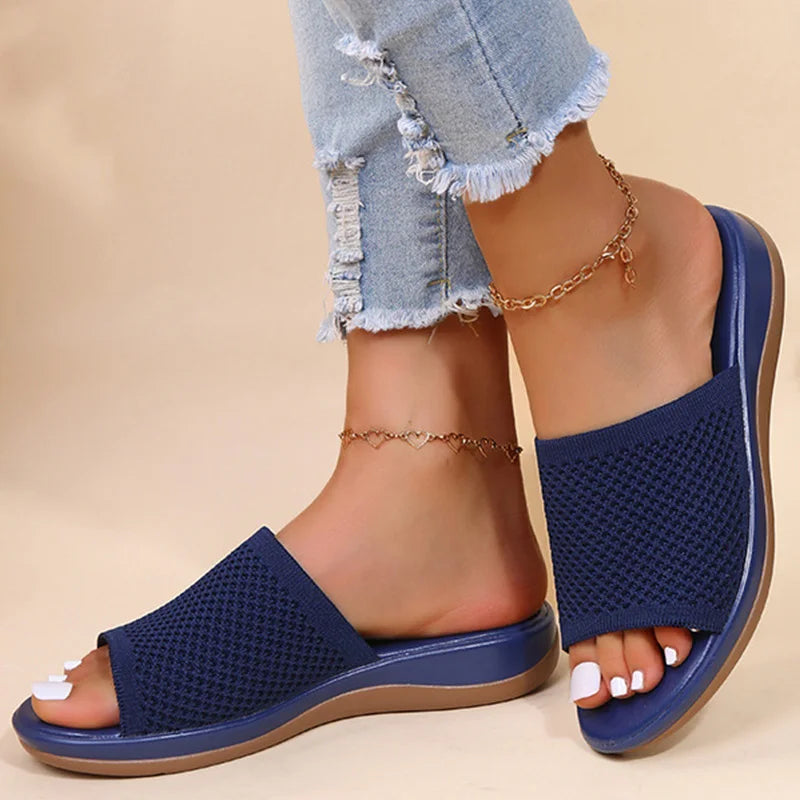 Women's Non-Slip Wedge Sandals – Soft & Comfortable Slides