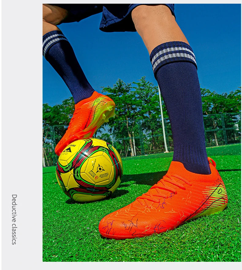 New Men's Soccer Shoes Top Quality Wholesale Cleats Football Boots Training Non-Slip Sneakers FG Drop Shipping Unisex Adult