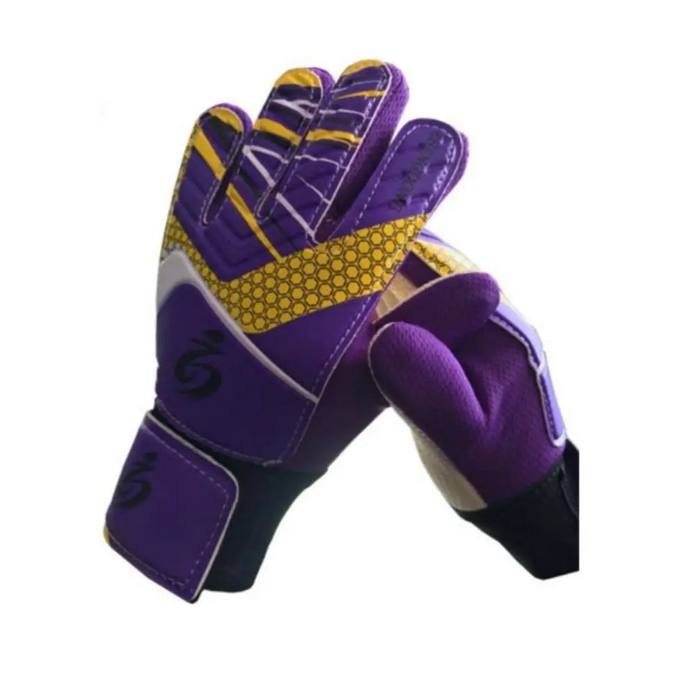 1Pair Professional Kid's Soccer Goalkeeper Gloves Soccer Goalie Strong Full Finger Gloves Latex Protection Gloves