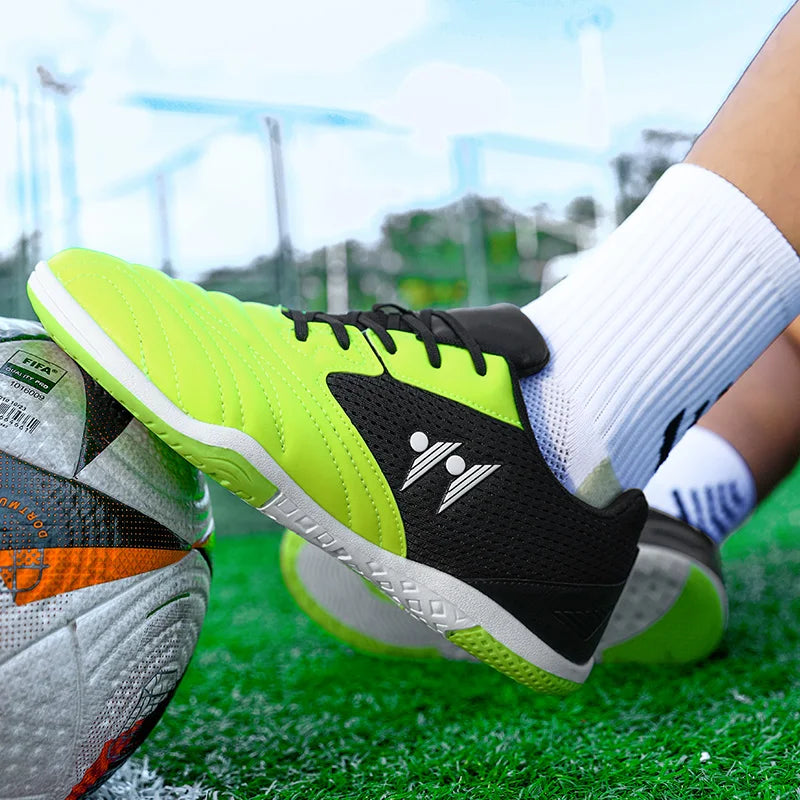 Men's High-Top Indoor & Outdoor Soccer Shoes | Non-Slip Futsal Sneakers & Football Boots