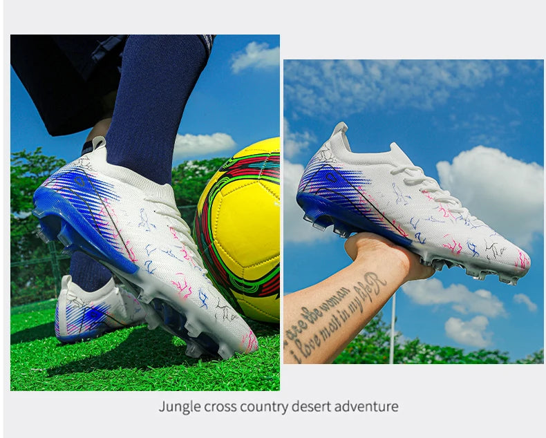 New Men's Soccer Shoes Top Quality Wholesale Cleats Football Boots Training Non-Slip Sneakers FG Drop Shipping Unisex Adult