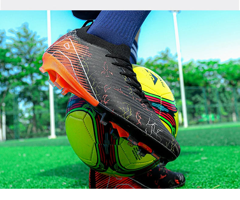 New Men's Soccer Shoes Top Quality Wholesale Cleats Football Boots Training Non-Slip Sneakers FG Drop Shipping Unisex Adult