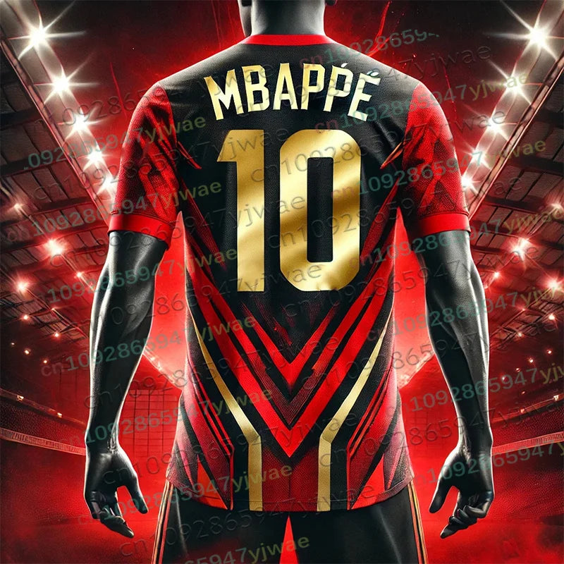 2026 New Special Edition Football Jersey Mbappé 10 Soccer Jersey Training Uniform Breathable Oversize Kid's Set Fan Tshirt Top
