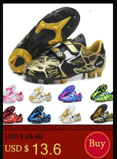 Kids Soccer Shoes – FG/TF Football Boots for Boys (Sizes 31–38)