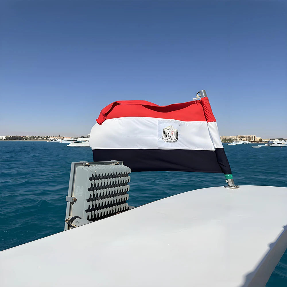 Egypt National Flag Banner - Premium Polyester 3x5ft (90x150cm)
