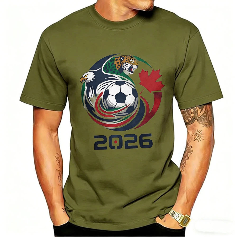 2026 World Cup Host Nations Tee – USA, Canada & Mexico Graphic Shirt