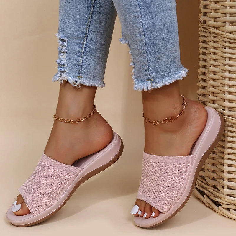 Women's Non-Slip Wedge Sandals – Soft & Comfortable Slides