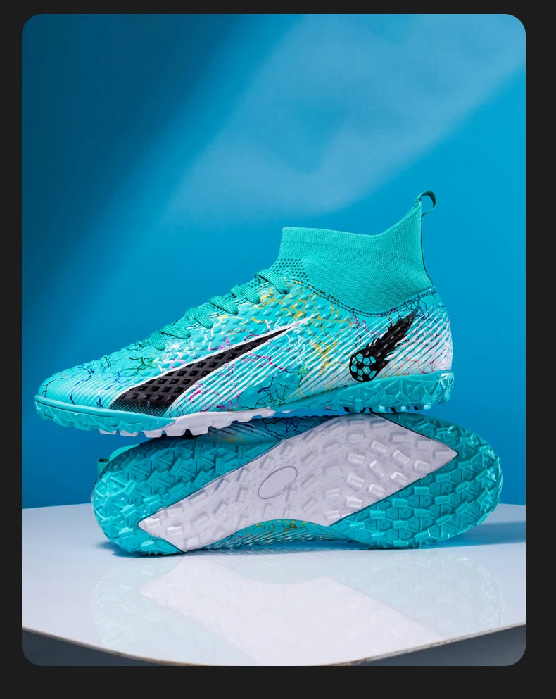 FG/TF Soccer Shoes – Ultralight Unisex Football Boots for Grass & Turf