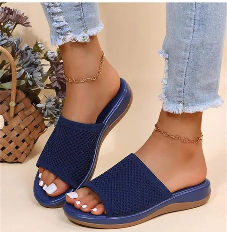 Women's Non-Slip Wedge Sandals – Soft & Comfortable Slides