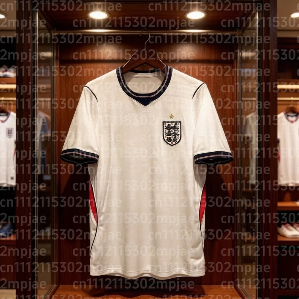 ENGLAND Team World Competition Home Jersey T-Shirt Men's Soccer Fan Shirt Quick-drying and Breathable Sportswear Family Matching