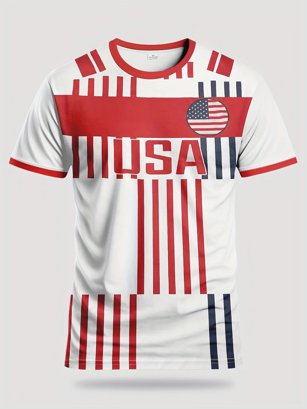 2026 USA World Cup Fan Shirt – Breathable 3D Print Tee