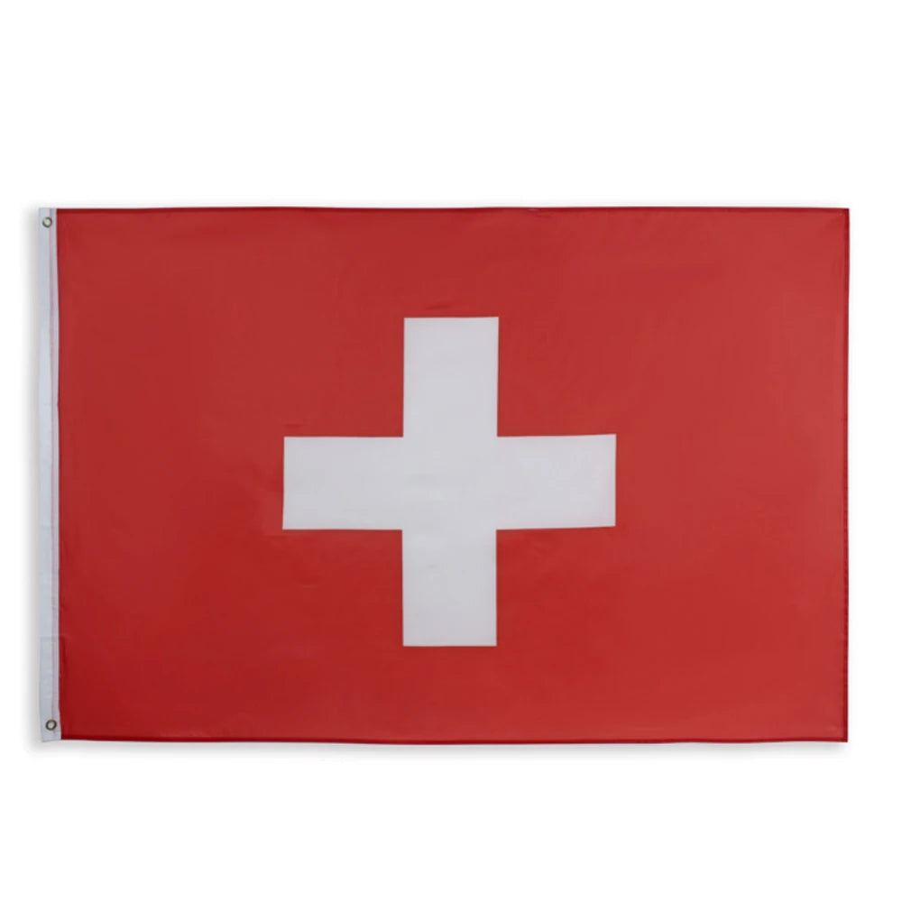 Switzerland Flag - Compact Swiss Banner 3x2ft (90x60cm)