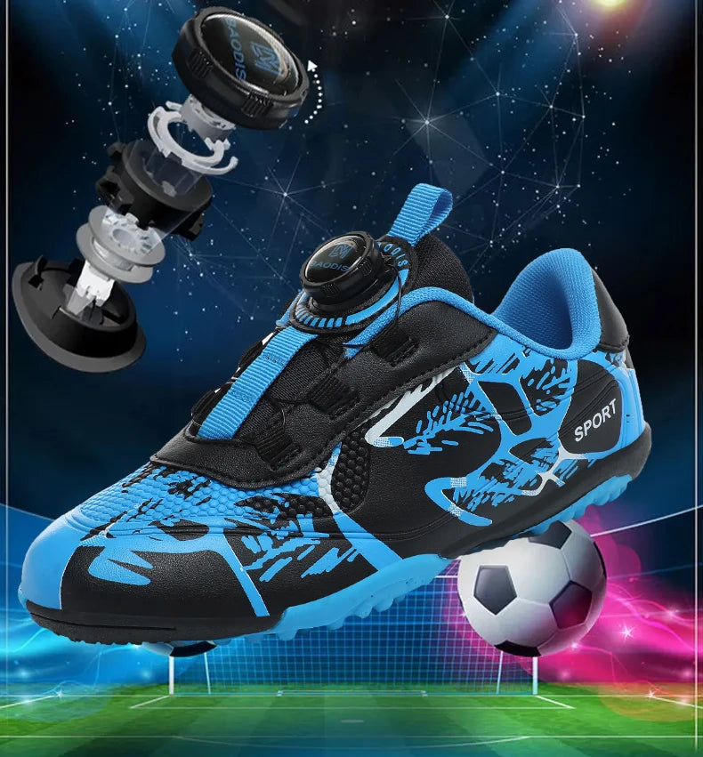 Kids Soccer Shoes – FG/TF Football Boots for Boys (Sizes 31–38)