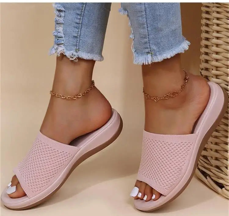 Women's Non-Slip Wedge Sandals – Soft & Comfortable Slides