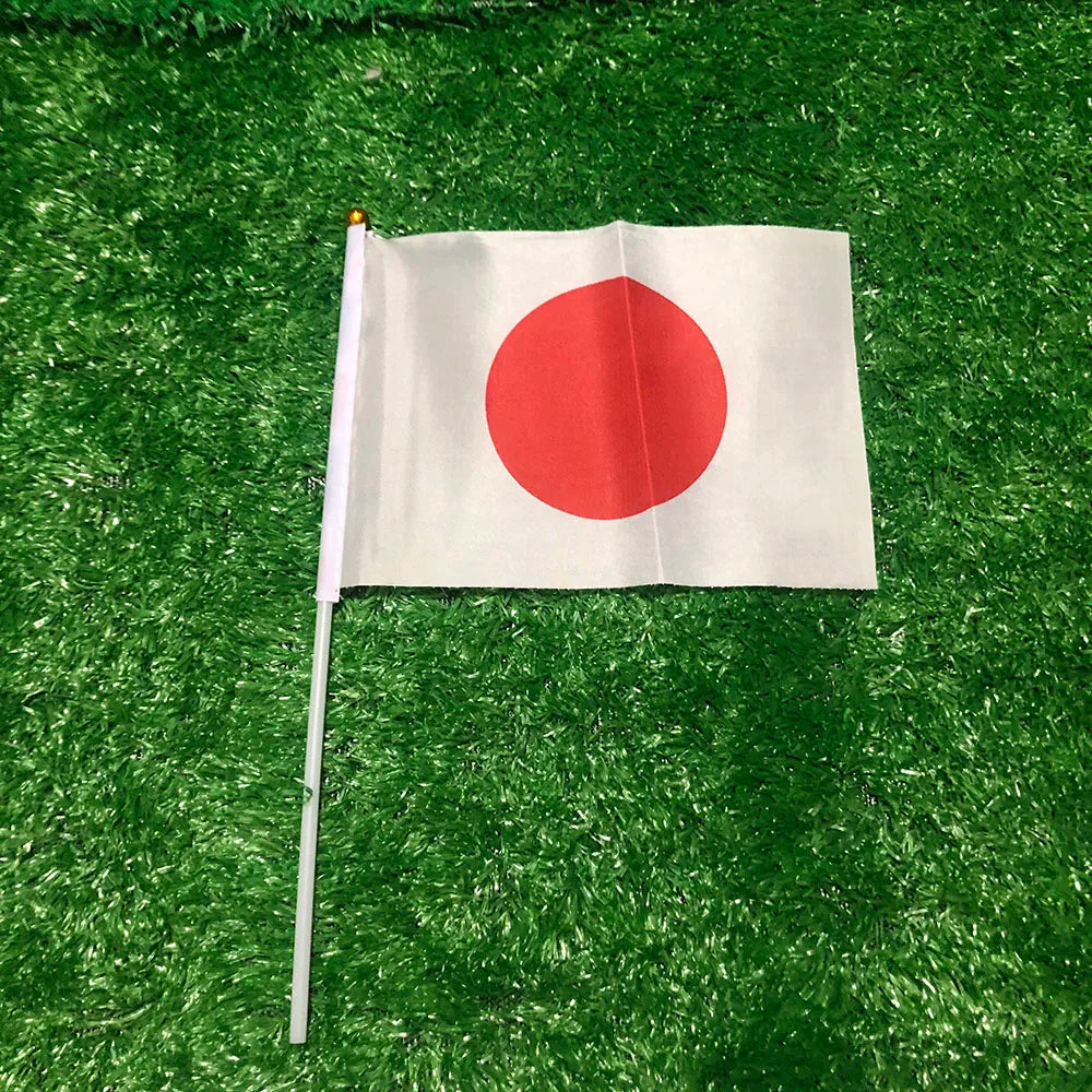 Japan Hand Waving Flags - Bulk Packs (20/50/100 PCS) 14x21cm