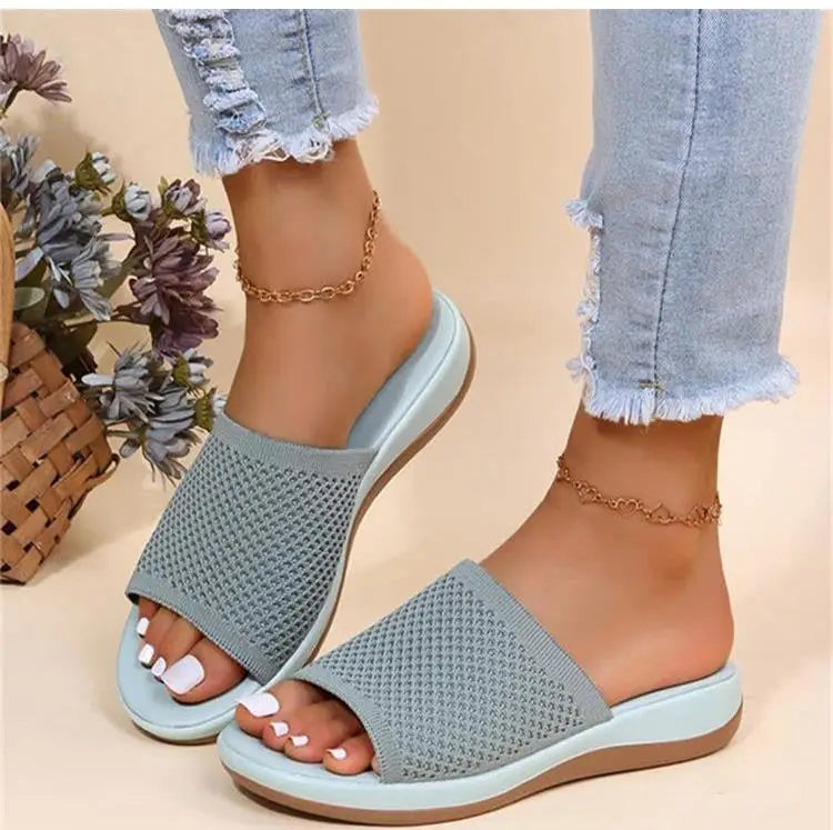 Women's Non-Slip Wedge Sandals – Soft & Comfortable Slides