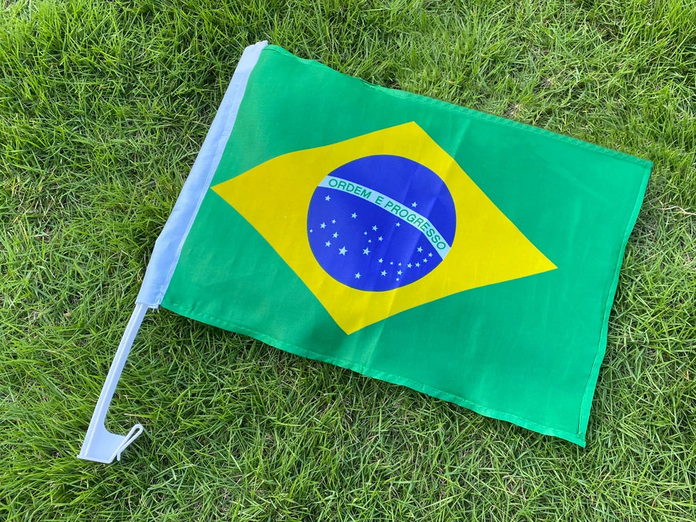 Brazil Car Flag 35x45cm