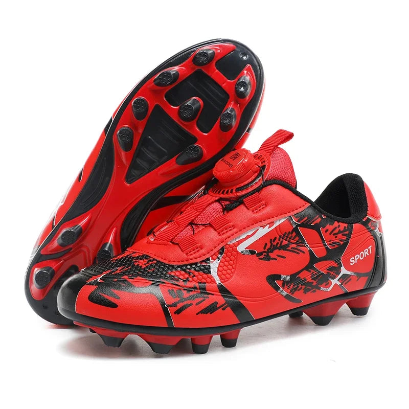 Kids Soccer Shoes – FG/TF Football Boots for Boys (Sizes 31–38)