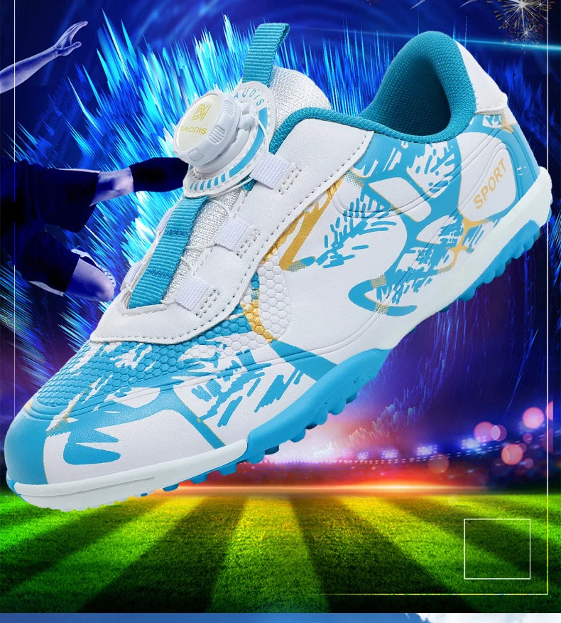 Kids Soccer Shoes – FG/TF Football Boots for Boys (Sizes 31–38)