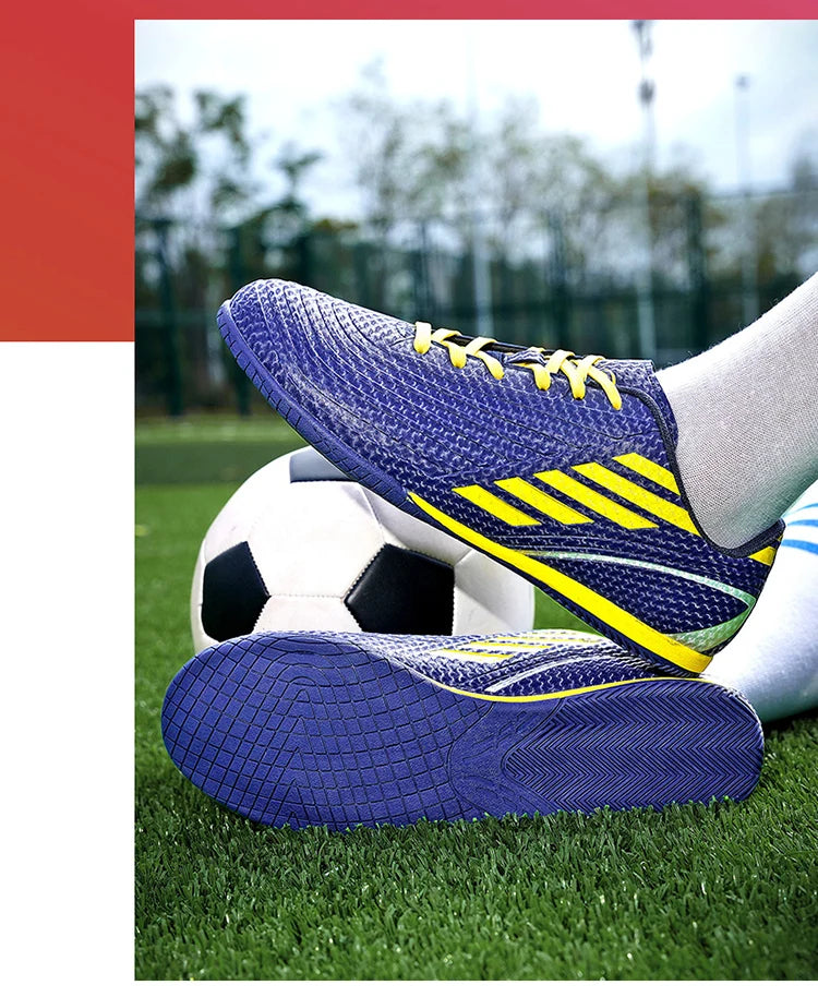 Indoor Soccer Shoes – Men's Futsal Boots for Hard Court (Sizes 32–45)