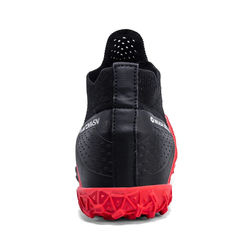Men's Soccer Shoes – Mid-Top Football Boots FG/TF Non-Slip Cleats (Sizes 36–49)