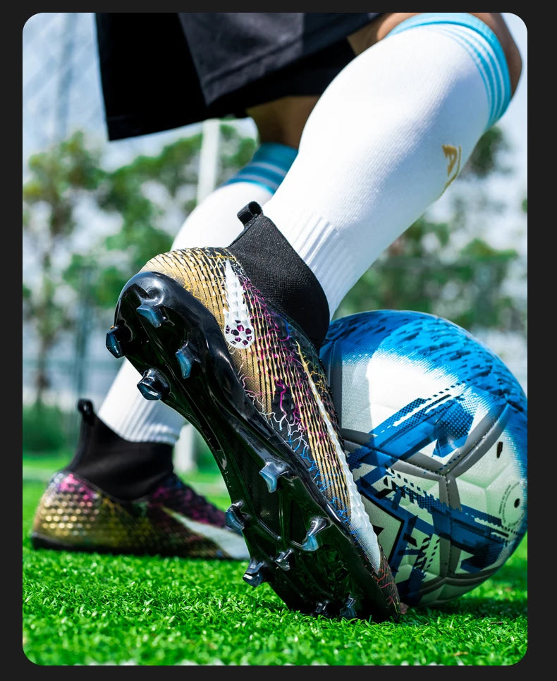 FG/TF Soccer Shoes – Ultralight Unisex Football Boots for Grass & Turf
