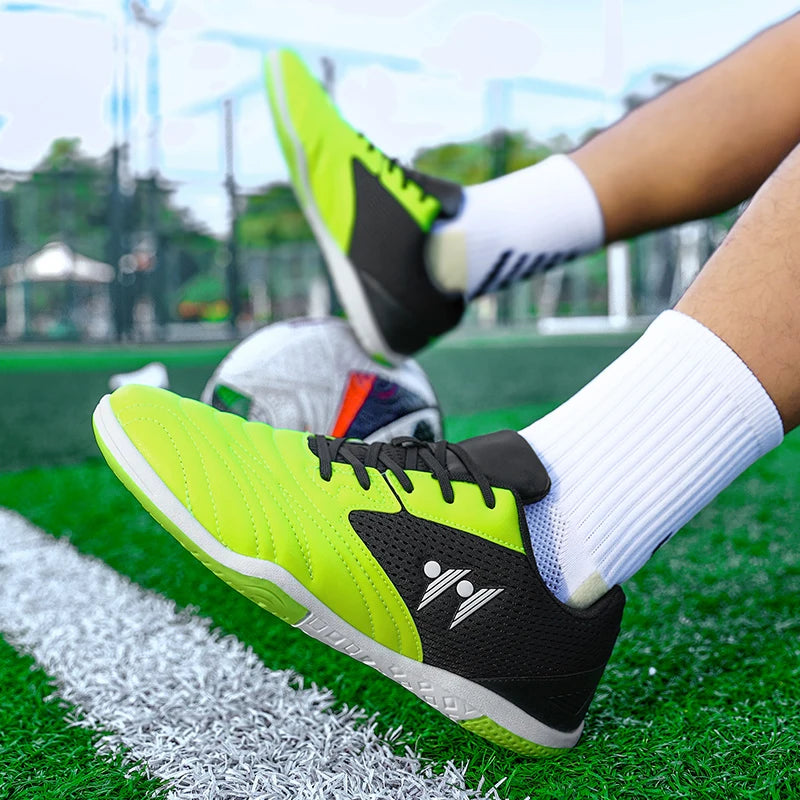 Men's High-Top Indoor & Outdoor Soccer Shoes | Non-Slip Futsal Sneakers & Football Boots