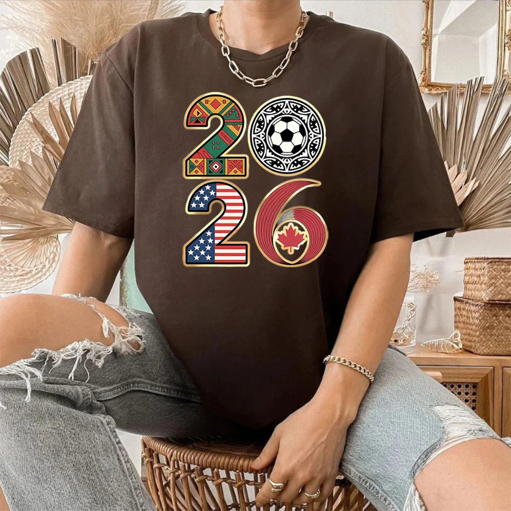2026 Soccer World Tournament T-shirt International Game Day Tee USA Canada Mexico Football Host Countries Shirt Cool Fans Gift