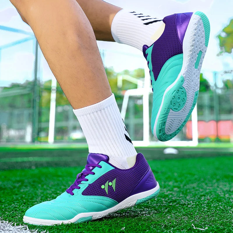 Men's High-Top Indoor & Outdoor Soccer Shoes | Non-Slip Futsal Sneakers & Football Boots