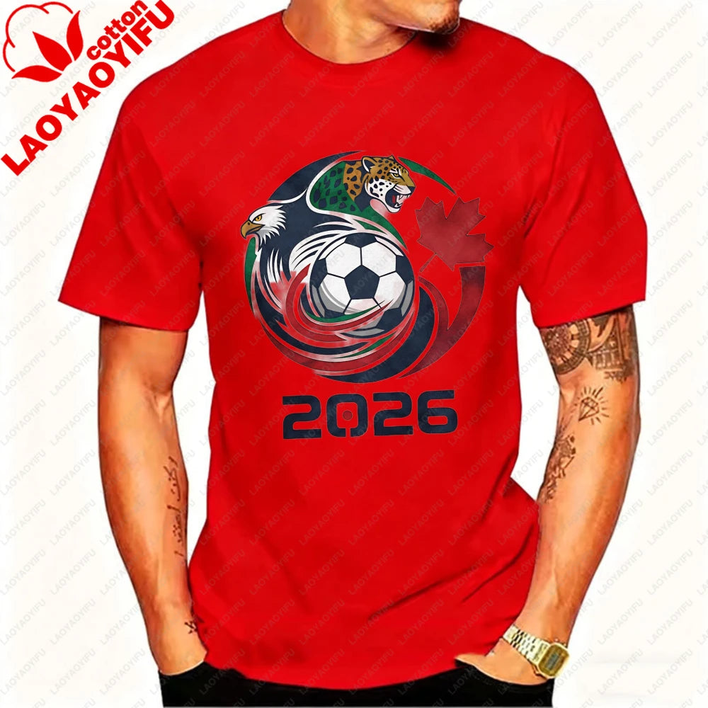 2026 World Cup Host Nations Tee – USA, Canada & Mexico Graphic Shirt