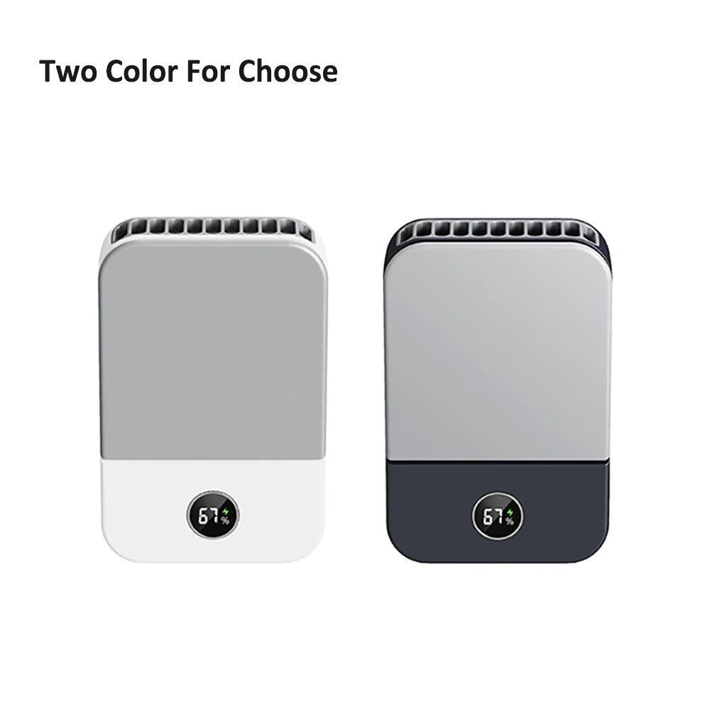 Bladeless Waist & Neck Fan – Portable 3-Speed Air Cooler USB 2000mAh