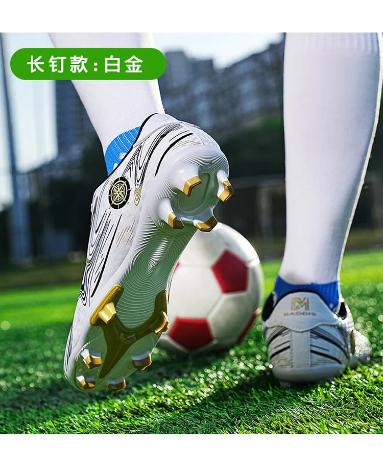 Men's & Women's Soccer Shoes – Waterproof Football Boots with Rubber Cleats