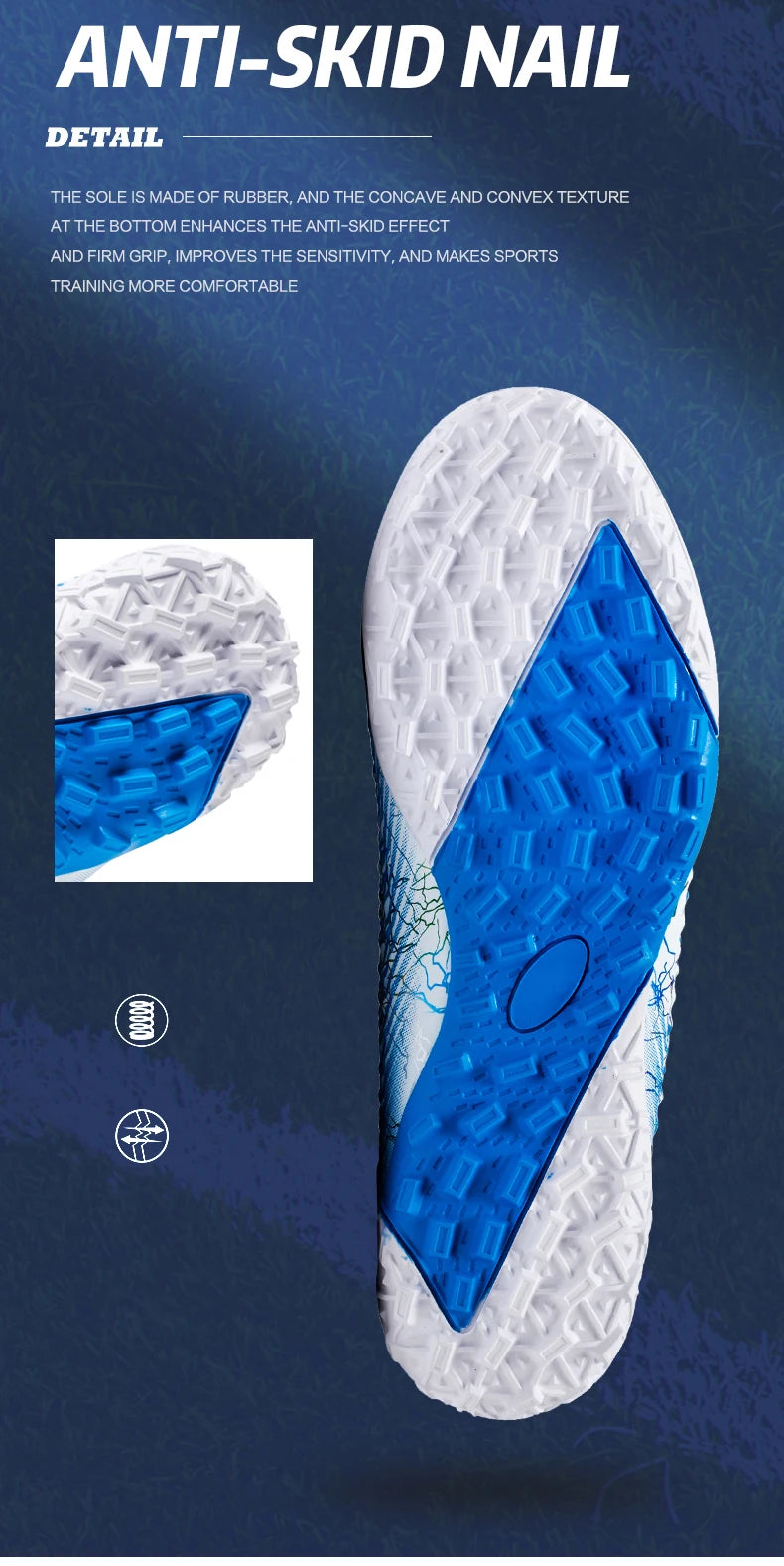FG/TF Soccer Shoes – Ultralight Unisex Football Boots for Grass & Turf