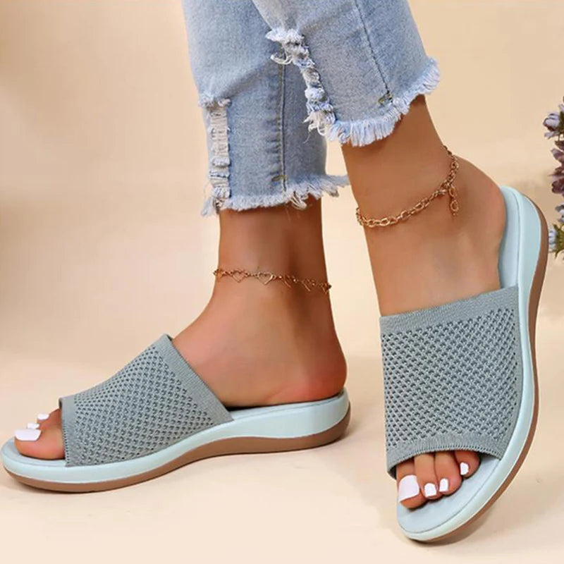 Women's Non-Slip Wedge Sandals – Soft & Comfortable Slides