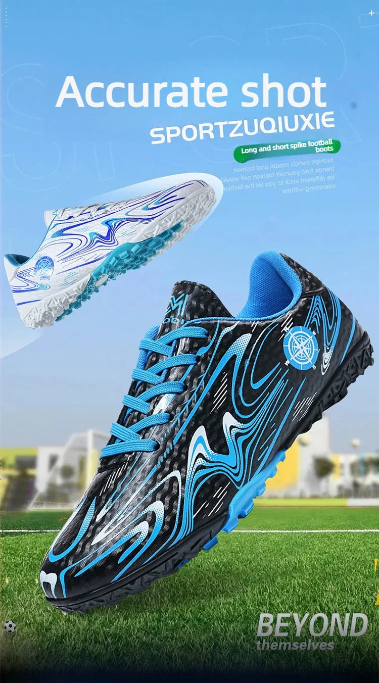 Men's & Women's Soccer Shoes – Waterproof Football Boots with Rubber Cleats