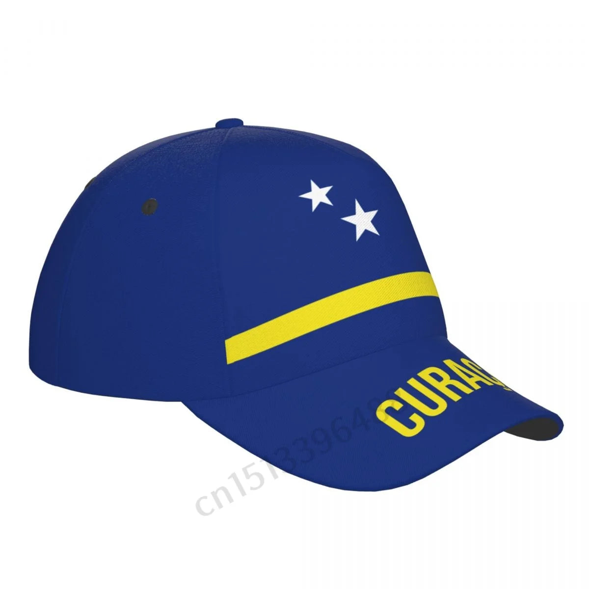 Curacao Flag 3D Baseball Cap - Breathable Adjustable Soccer Hat (Unisex)