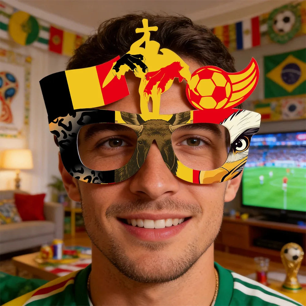 2026 World Cup Flag Eyeglass Frames – Soccer Fan Cheering Props