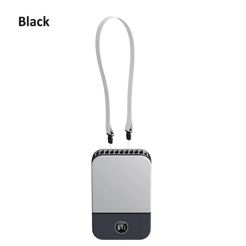 Bladeless Waist & Neck Fan – Portable 3-Speed Air Cooler USB 2000mAh