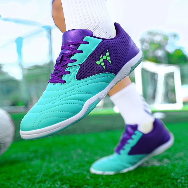 Men's High-Top Indoor & Outdoor Soccer Shoes | Non-Slip Futsal Sneakers & Football Boots