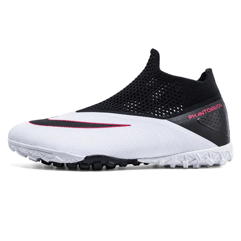 Men's Soccer Shoes – Mid-Top Football Boots FG/TF Non-Slip Cleats (Sizes 36–49)