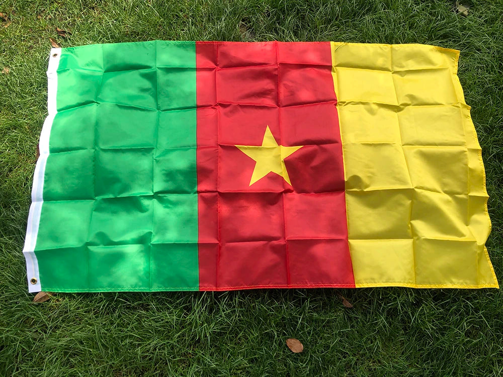 Cameroon Flag Banner - Premium Polyester 3x5ft (90x150cm)