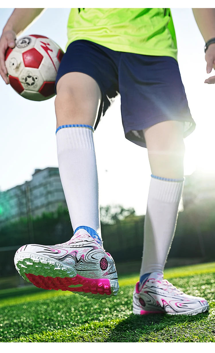 Men's & Women's Soccer Shoes – Waterproof Football Boots with Rubber Cleats